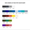tank top color chart - Half Life Shop