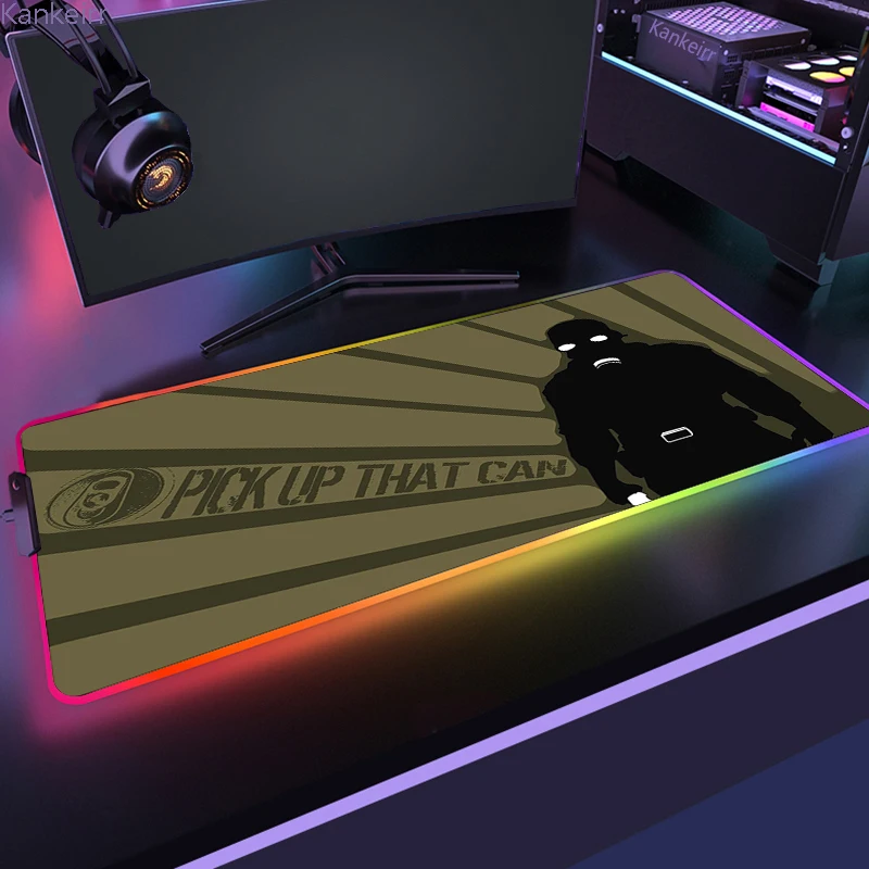 Gaming XL Mouse Pad RGB Mousepad Cool LED Mausepad Keyboard Desk Carpet Game Rubber No slip 13 - Half Life Shop