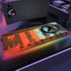 Gaming XL Mouse Pad RGB Mousepad Cool LED Mausepad Keyboard Desk Carpet Game Rubber No slip 16 - Half Life Shop