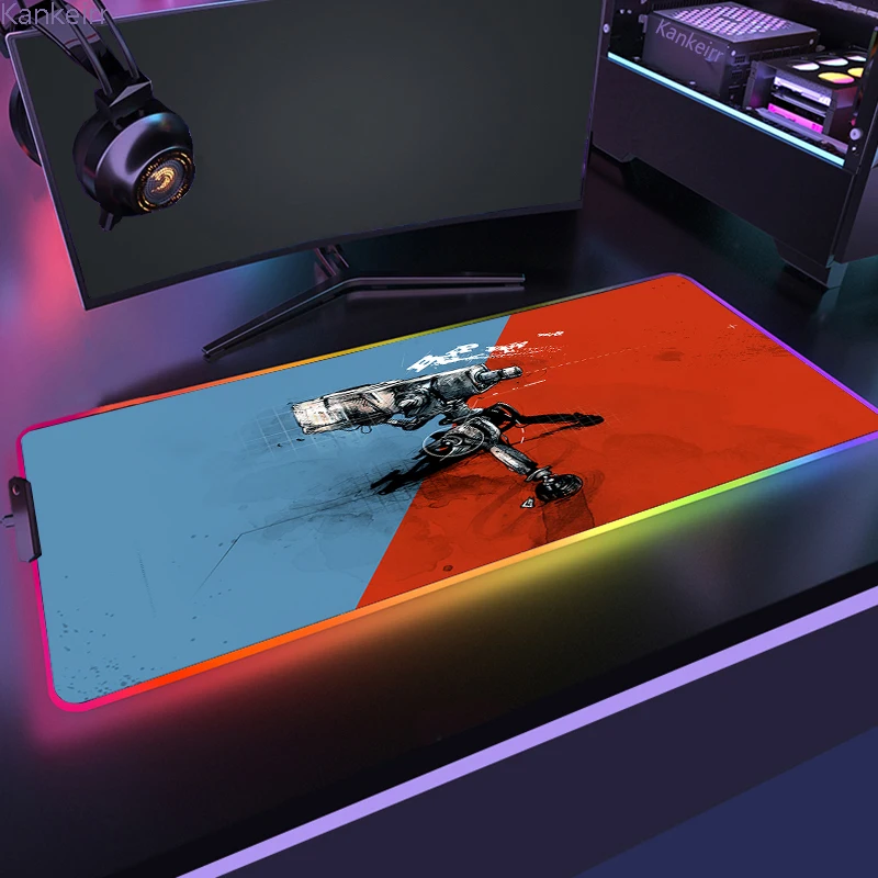 RGB H Half Life beautiful Gamer Table Game for Pc Xl Mouse Pad Computer Desk Carpets 3 - Half Life Shop